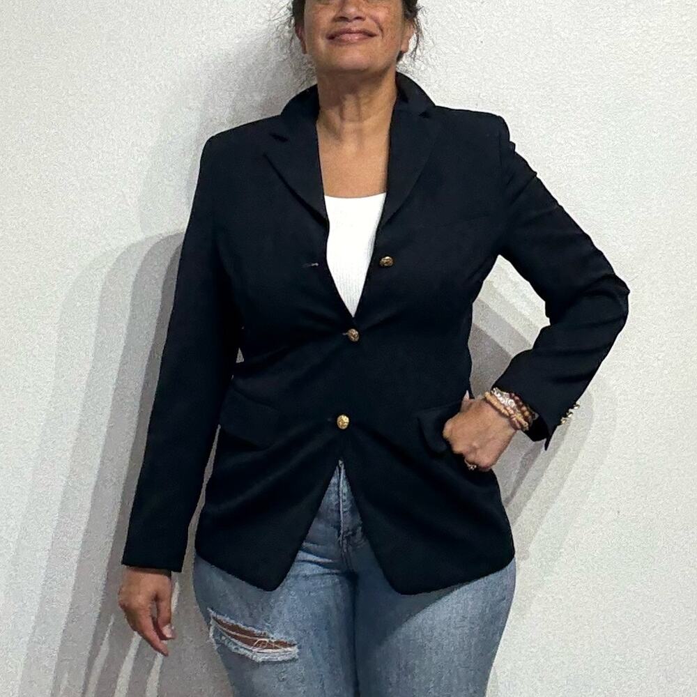 L.L. Bean Navy Blue Vintage Blazer Sz 8